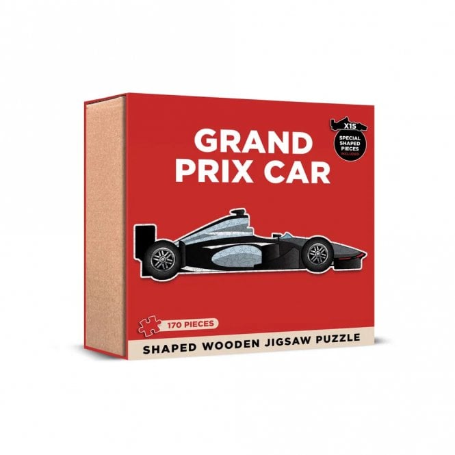 Coach House Partners Grand Prix Car Shaped Wooden Jigsaw Puzzle