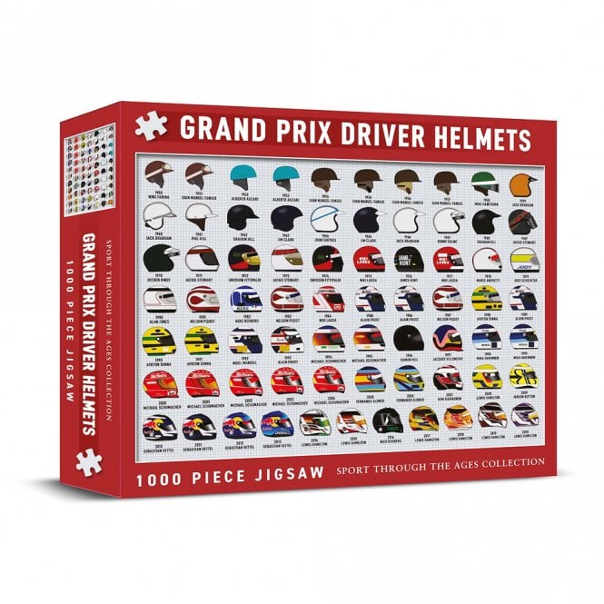 Coach House Partners Grand Prix Driver Helmets 1000 Piece Jigsaw Puzzle