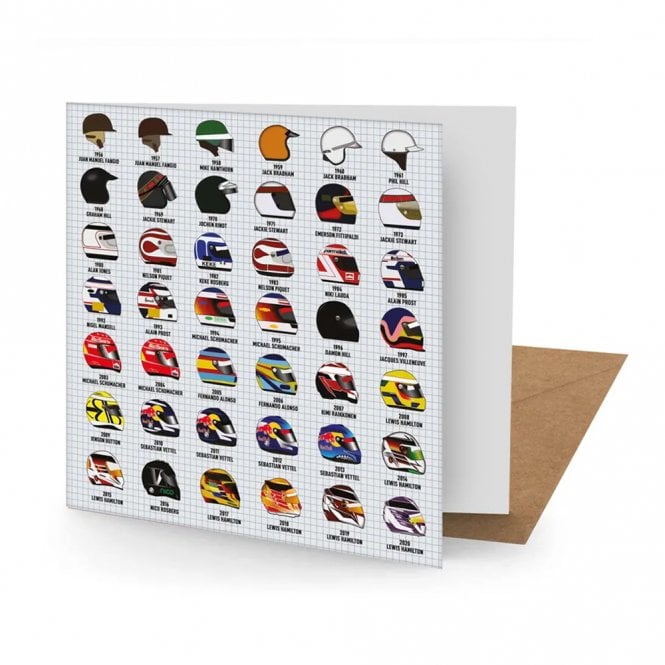 Coach House Partners Grand Prix Driver Helmets Card