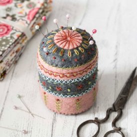 Pin Cushion Wool Felt Embroidery Kit