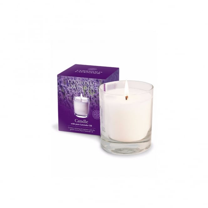 Cotswold Lavender Lavender Candle in Glass