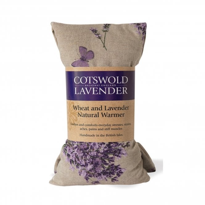 Cotswold Lavender Lavender Print Linen Wheat Warmer Wrap