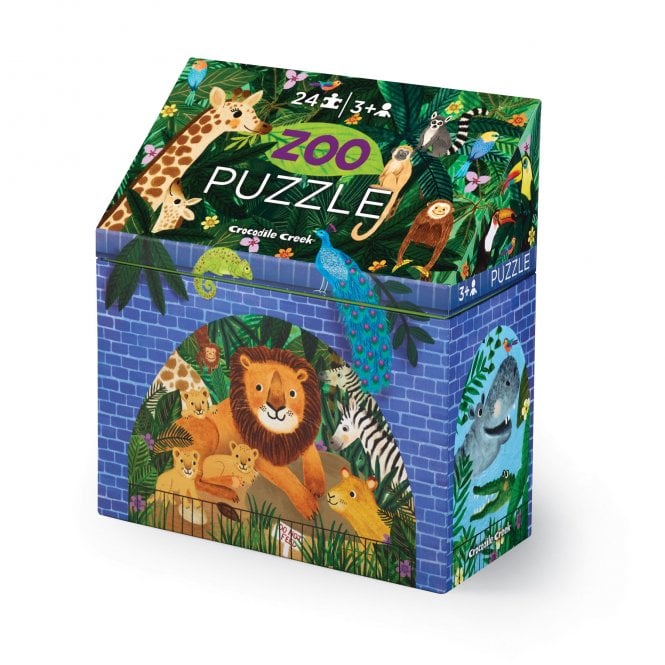 Crocodile Creek Little Buildings Zoo Puzzle