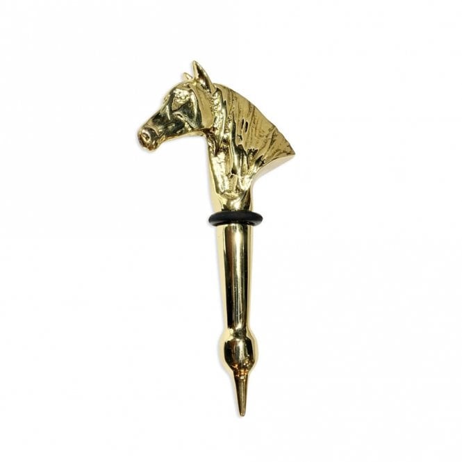 Culinary Concepts Horse Head Gold Finish Bottle Stopper