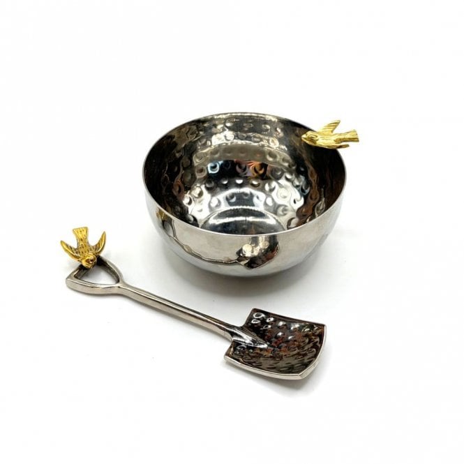 Culinary Concepts Stainless Steel Bowl and Spoon with Swallow