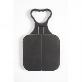 Black Three Way Folding Travel Mirror