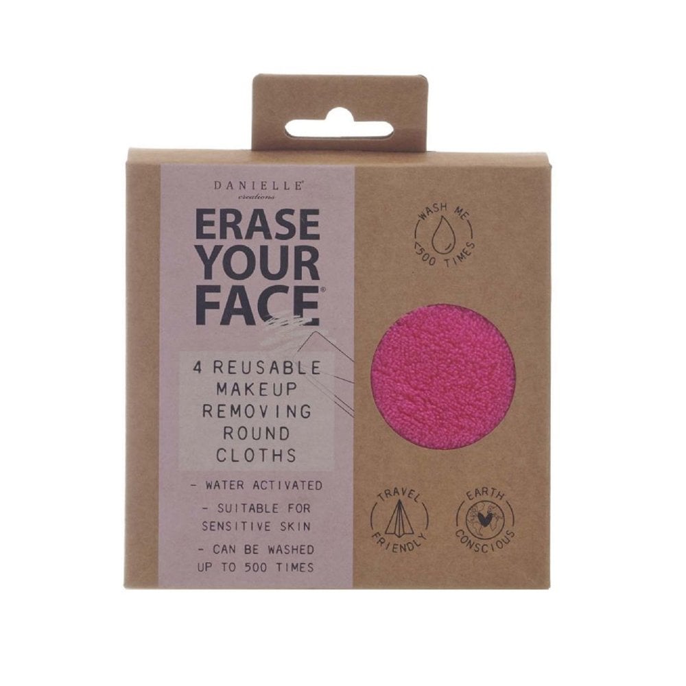 Danielle Creations Erase Your Face 4 Round Makeup Removing Pads Bright