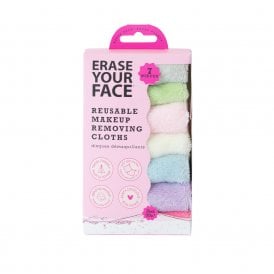 Erase Your Face 7 Reusable Makeup Removing Cloths - Pastel