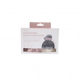 Microfibre Scrunchie Pink & Nude Pack of 2