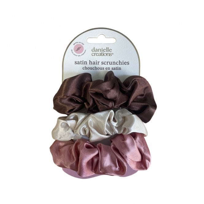 Danielle Creations Satin Hair Scrunchies Set of 3