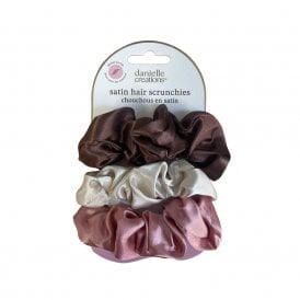 Satin Hair Scrunchies Set of 3