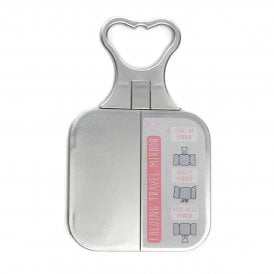 Silver Three Way Folding Travel Mirror