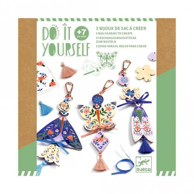 Djeco Do It Yourself - Butterfly Bag Charms