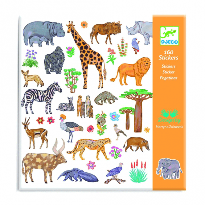 Djeco Jungle Animal Stickers