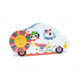 Silhouette Cloud Car Jigsaw Puzzle