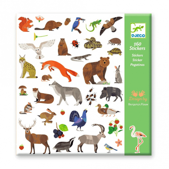 Djeco Wild Animals Stickers