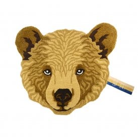 Bruno Bear Head Rug Large
