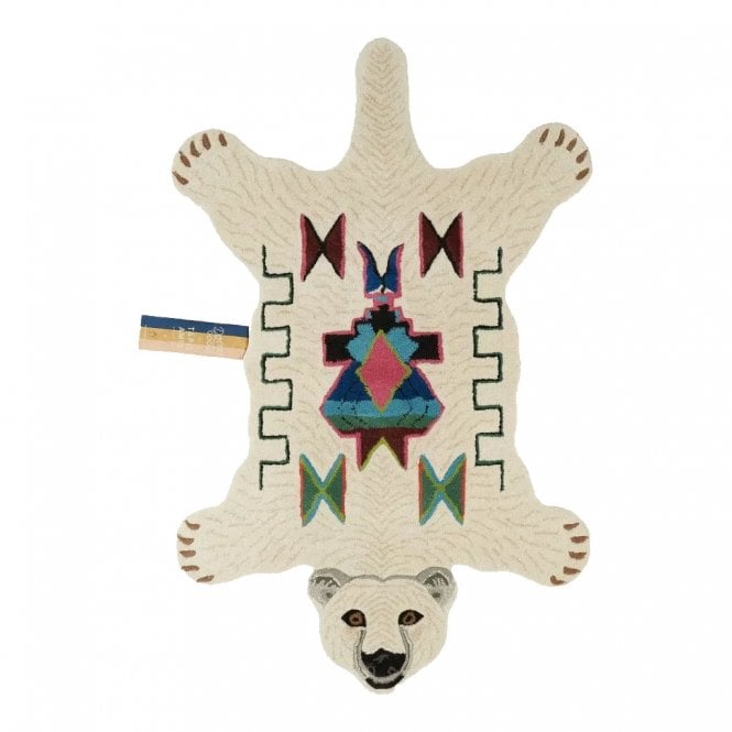 Doing Goods Kasbah Polar Bear Wool Rug Large