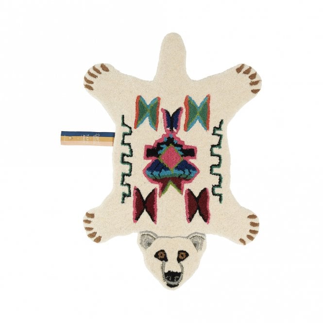 Doing Goods Kasbah Polar Bear Wool Rug Small