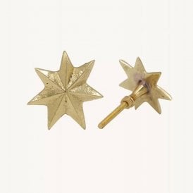 Oda Star Brass Knob