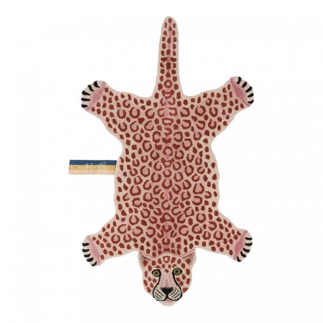 Doing Goods Pinky Leopard Wool Rug Large
