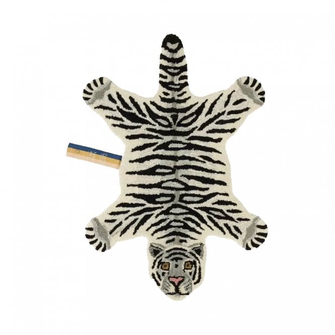 Doing Goods Snowy Tiger Wool Rug Small