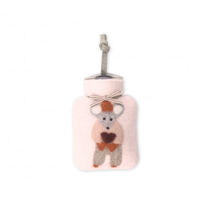 Dorothee Lehnen Blossom Mouse with Heart Mini Hot Water Bottle