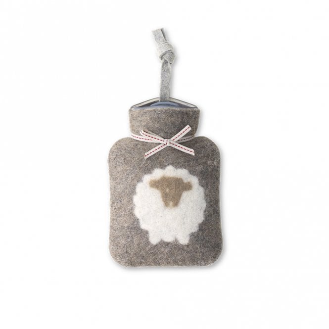 Dorothee Lehnen Brown White Sheep Mini Hot Water Bottle