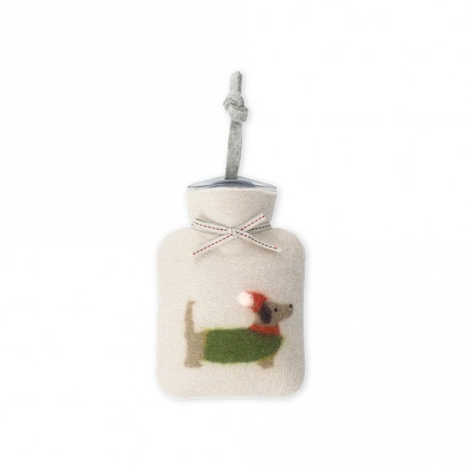 Dorothee Lehnen Cream Dachshund Mini Hot Water Bottle