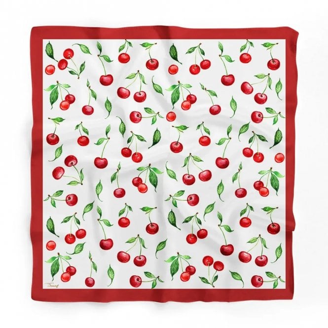 Dscarf Cherries Satin Scarf