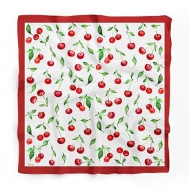 Cherries Satin Scarf
