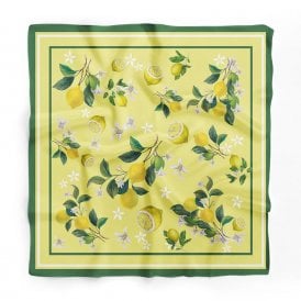 Lemons Satin Scarf