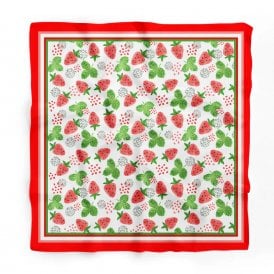 Strawberries Satin Scarf