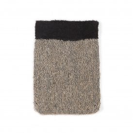 Black Natural Sisal Hemp Bath Mitt