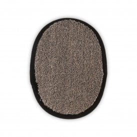 Natural Sisal Hemp Bath Pad Black