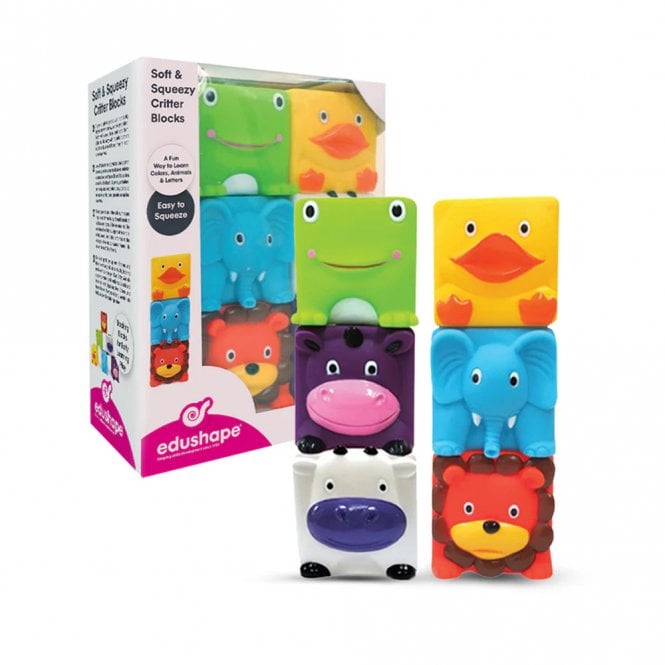Edushape Soft & Squeezy Critter Blocks