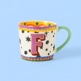 Colourful Alphabet Mug F