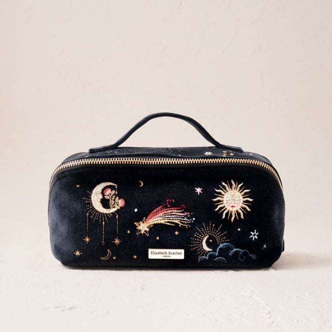 Elizabeth Scarlett Aurora Lights Open Flat Makeup Bag - Charcoal