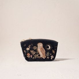 Mystical Owl Coin Purse - Charcoal