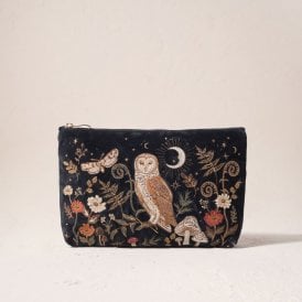 Mystical Owl Everyday Pouch - Charcoal