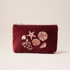 Ocean Treasures Velvet Mini Pouch - Port