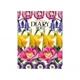 2027 A5 Flowers Deluxe Diary