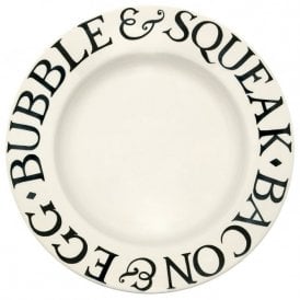 Black Toast 10.5 inch Plate