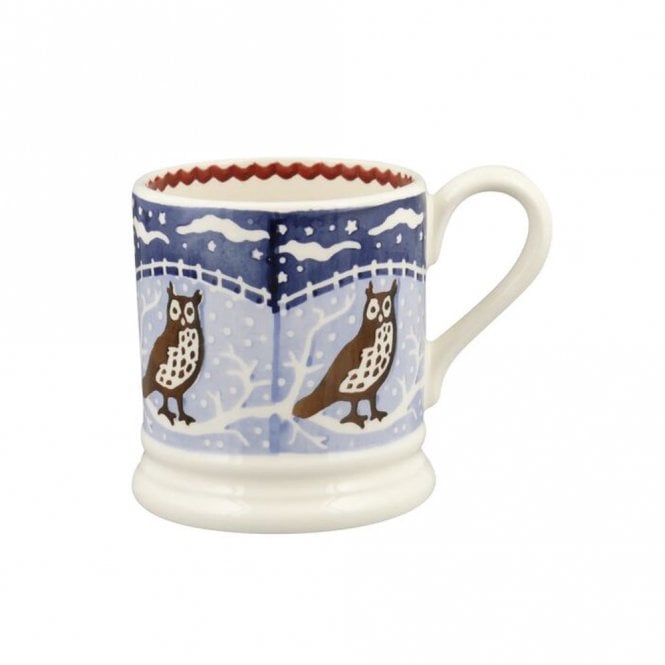 Emma Bridgewater Christmas Icons Owl Half Pint Mug