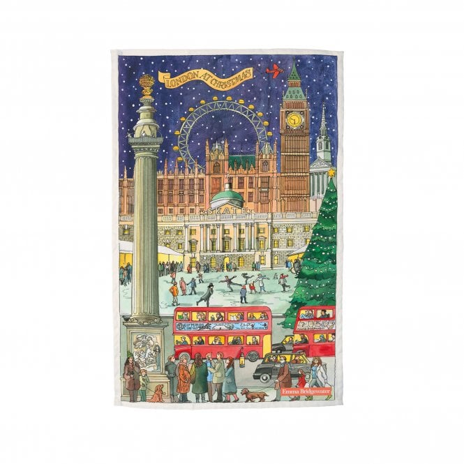 Emma Bridgewater London At Christmas Tea Towel