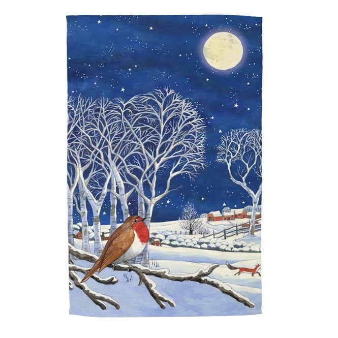 Emma Bridgewater Midnight Robin Tea Towel