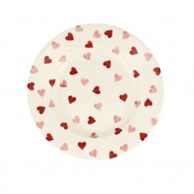 Pink Hearts 10.5 inch Plate