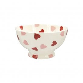 Pink Hearts French Bowl