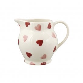 Pink Hearts Half Pint Jug