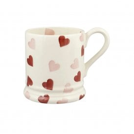 Pink Hearts Half Pint Mug